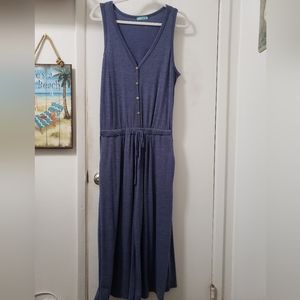 PS Kate romper, denim blue, elastic waist, size small